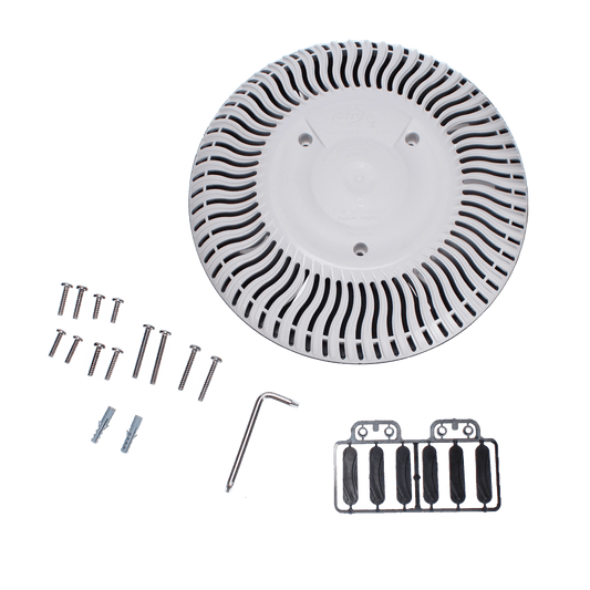 Paramount SDX2 Retro In-Floor Drain, Concrete, White, model 4192223101