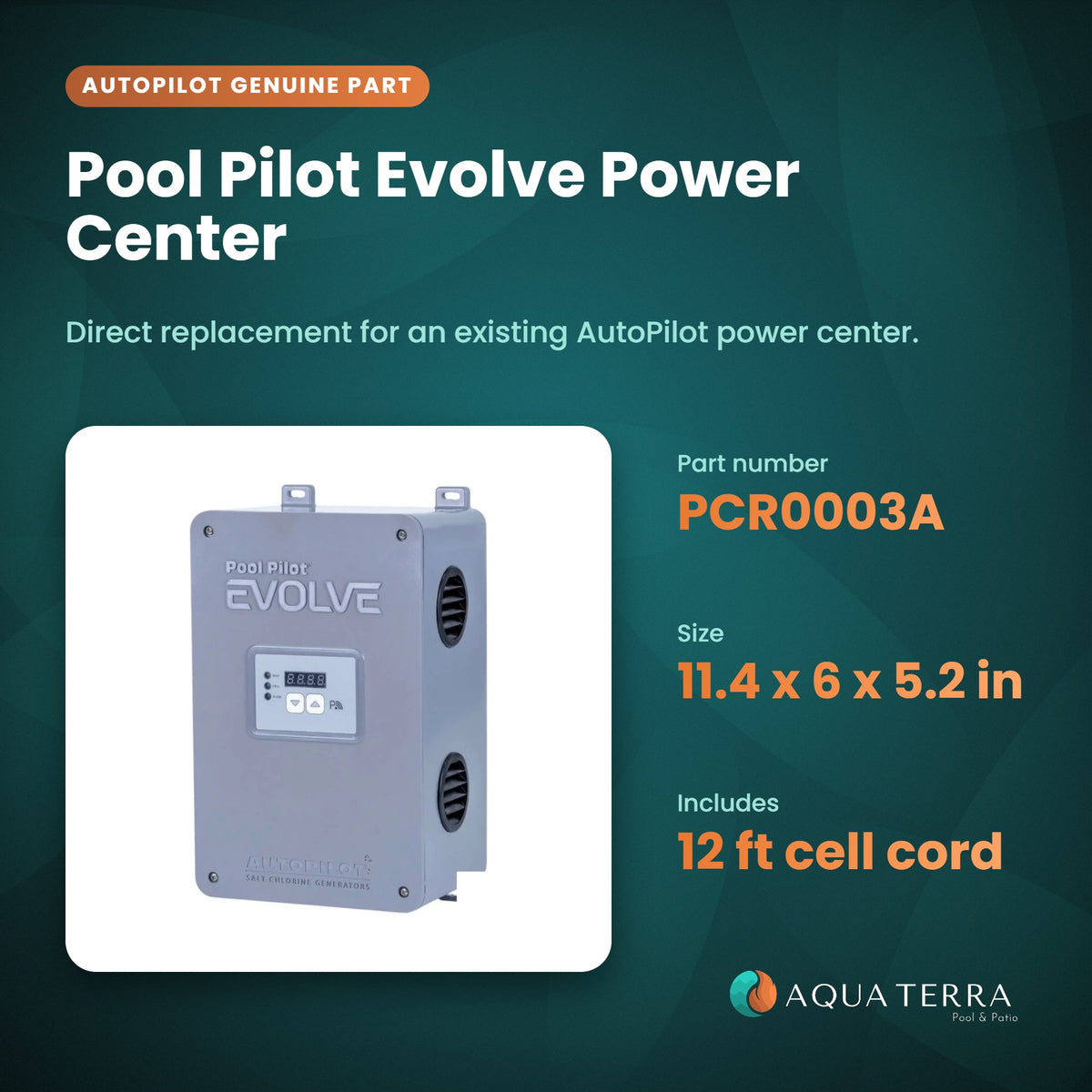 Pool Pilot Evolve Power Center PCR0003A overview card