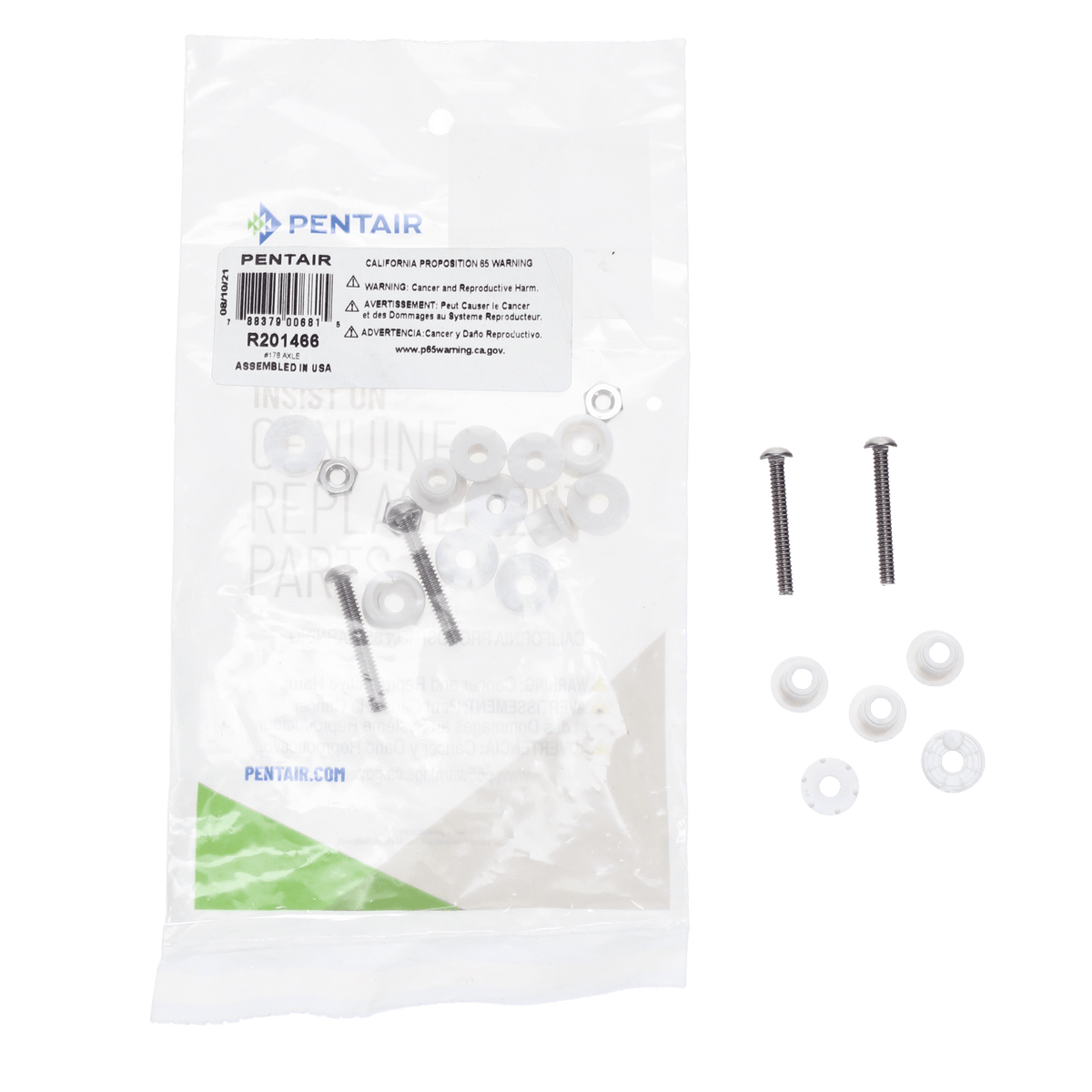Pentair Axle Assembly, 4 Pack, model R201466