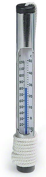 Pentair Tube Thermometer #130, Chrome Brass, model R141076