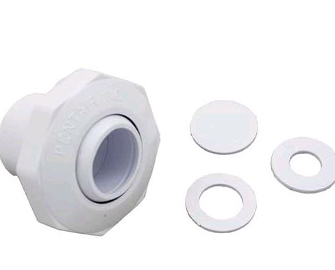 Pentair Insider Eyeball Fitting, 1 inch, White, Bulk Pack, model 542000