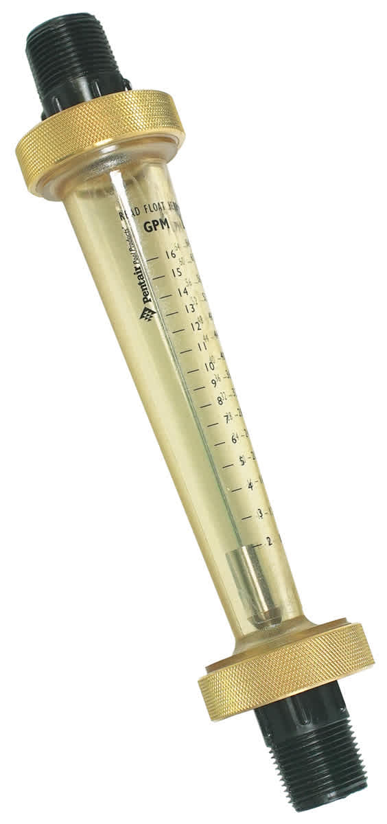 Pentair Flowmeter, 2-16 GPM, Nylon Threaded End, model LDF359N