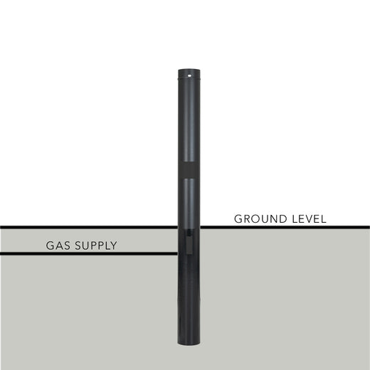 PGS Grilling Permanent Natural Gas Post, 48'