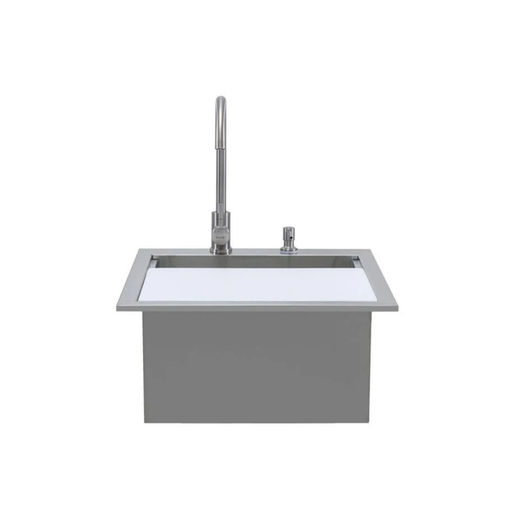 PGS Grilling Sink/Bar/Faucet, 21' Drop In with Cover