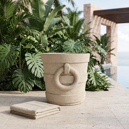 Anderson Teak Pompeii Round Planter