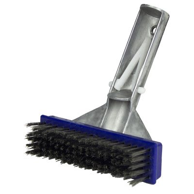 Poolmaster Algae Brush, Stainless Steel Bristles, Aluminum Back, 5 inch, model 20178