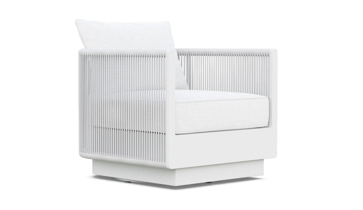 Porto Swivel Club Chair in Pearl Gray