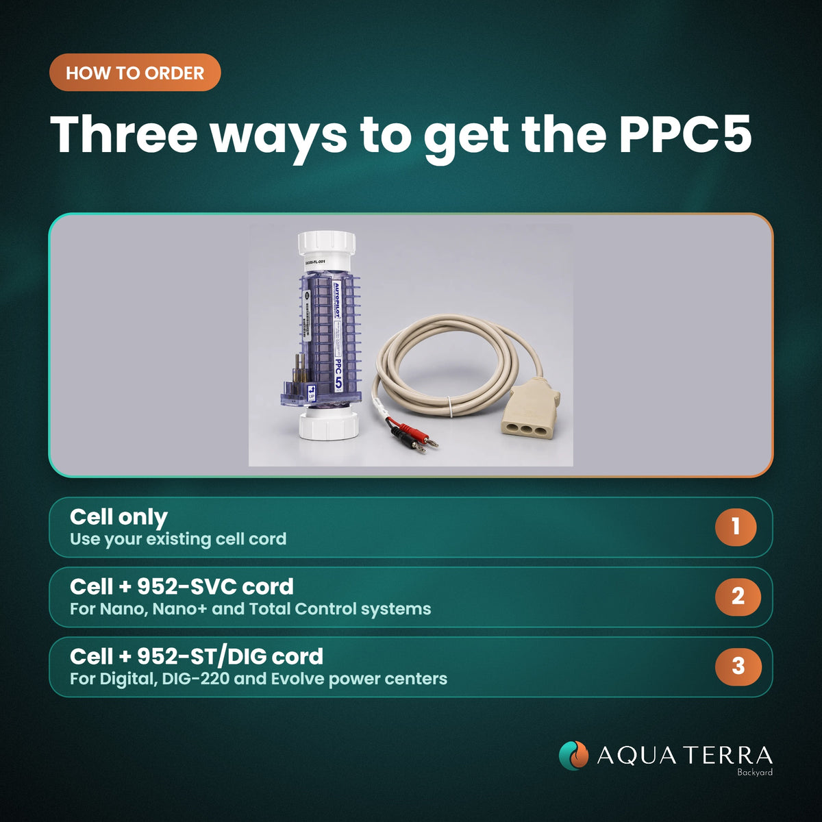 AutoPilot PPC5 salt cell with cell cord options