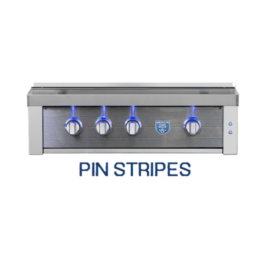 American Made Grills FACE-PIN-42 Pin Stripes faceplate for 42-inch Estate and Freedom grills