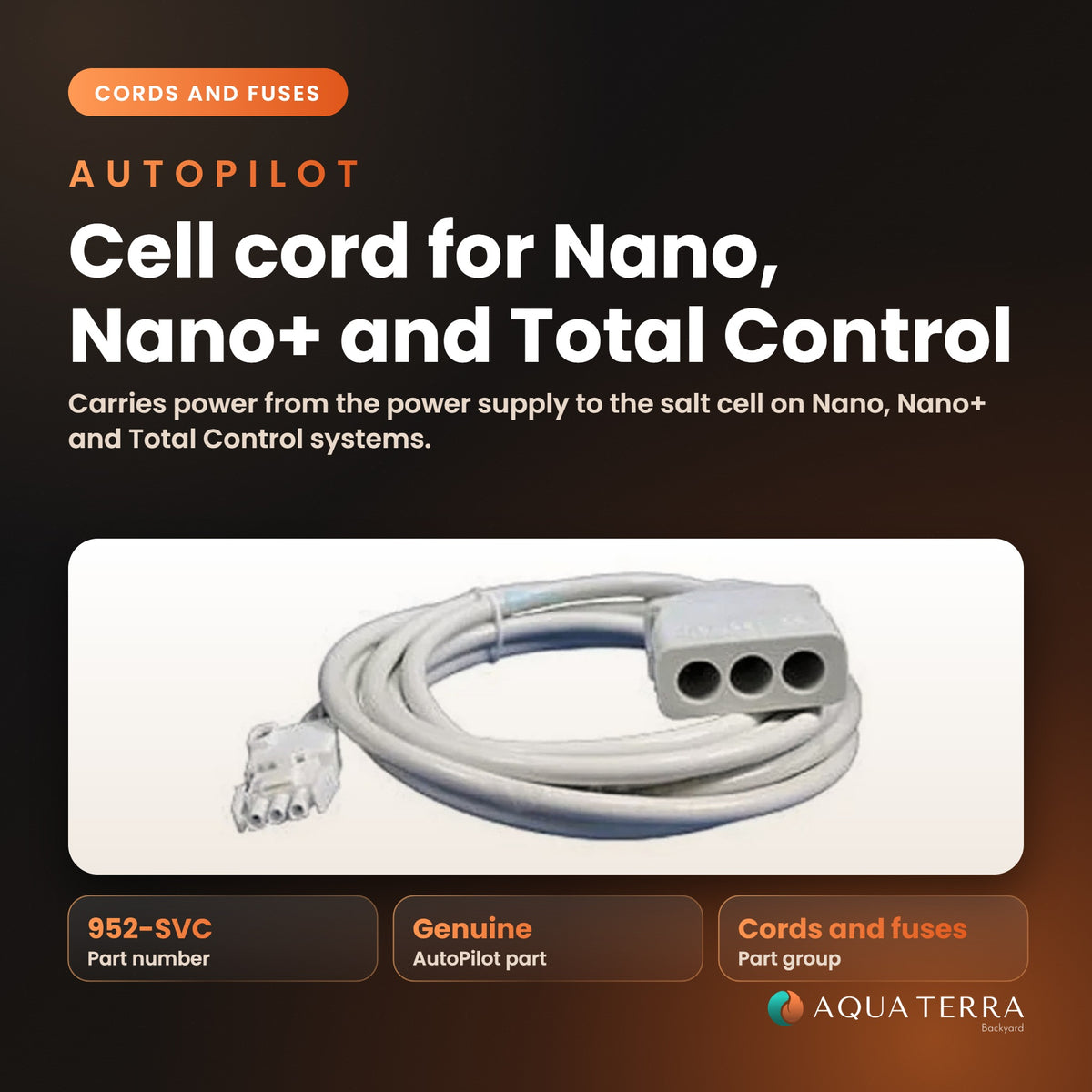 AutoPilot Cell Cable, for Nano/Nano+/Total Control Systems, model 952-SVC, view 2