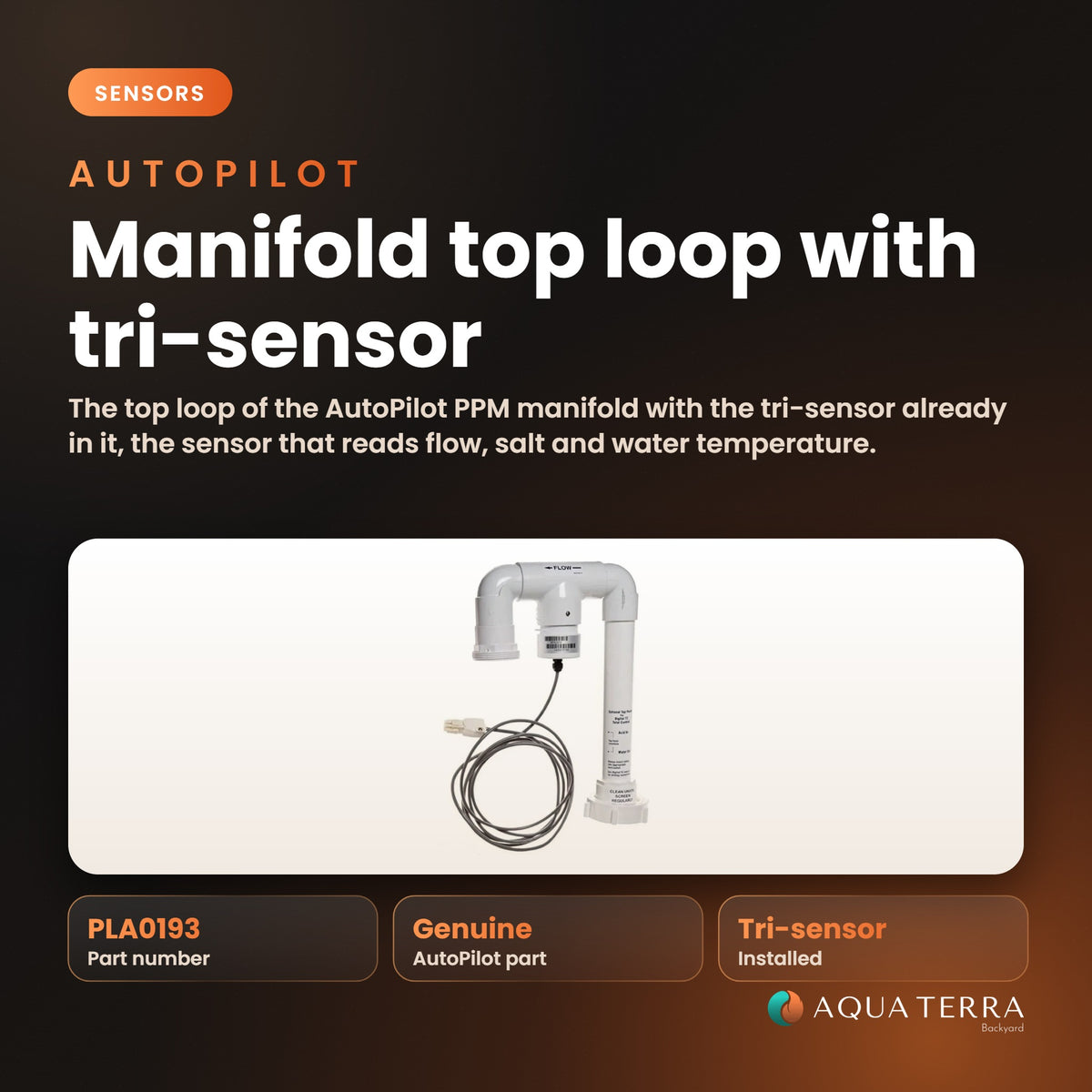 AutoPilot Manifold Top Loop with Tri-Sensor, model PLA0193, view 2