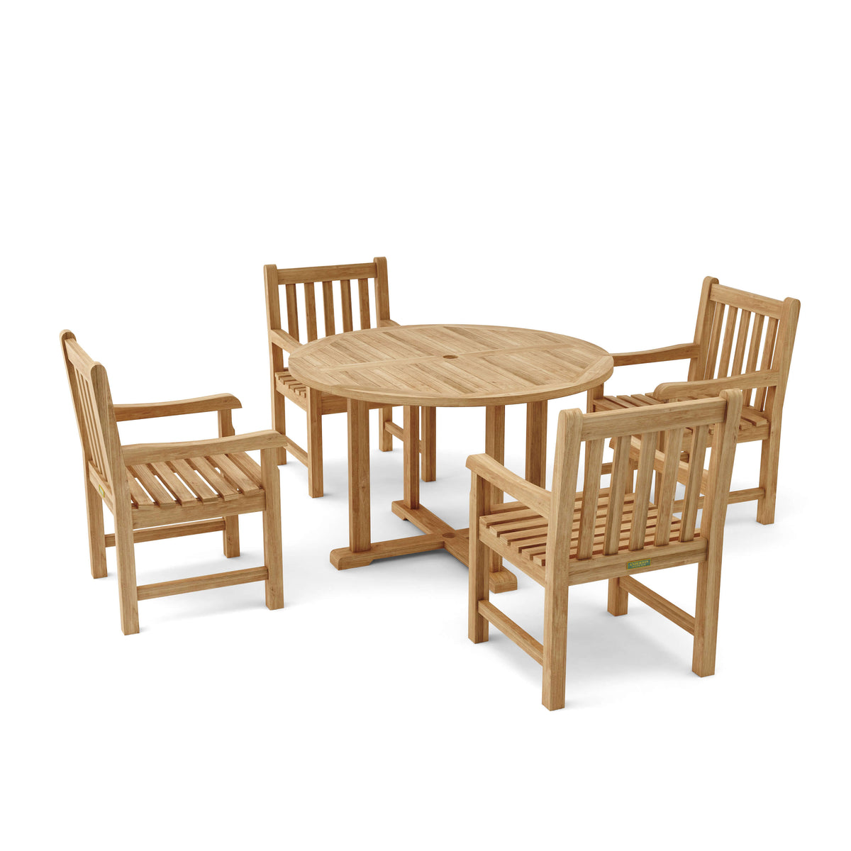 Anderson Teak Tosca Classic Armchair 5-Piece Dining Set