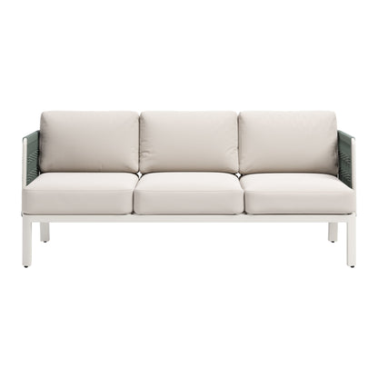 Bridgehampton Outdoor Patio Sofa, White