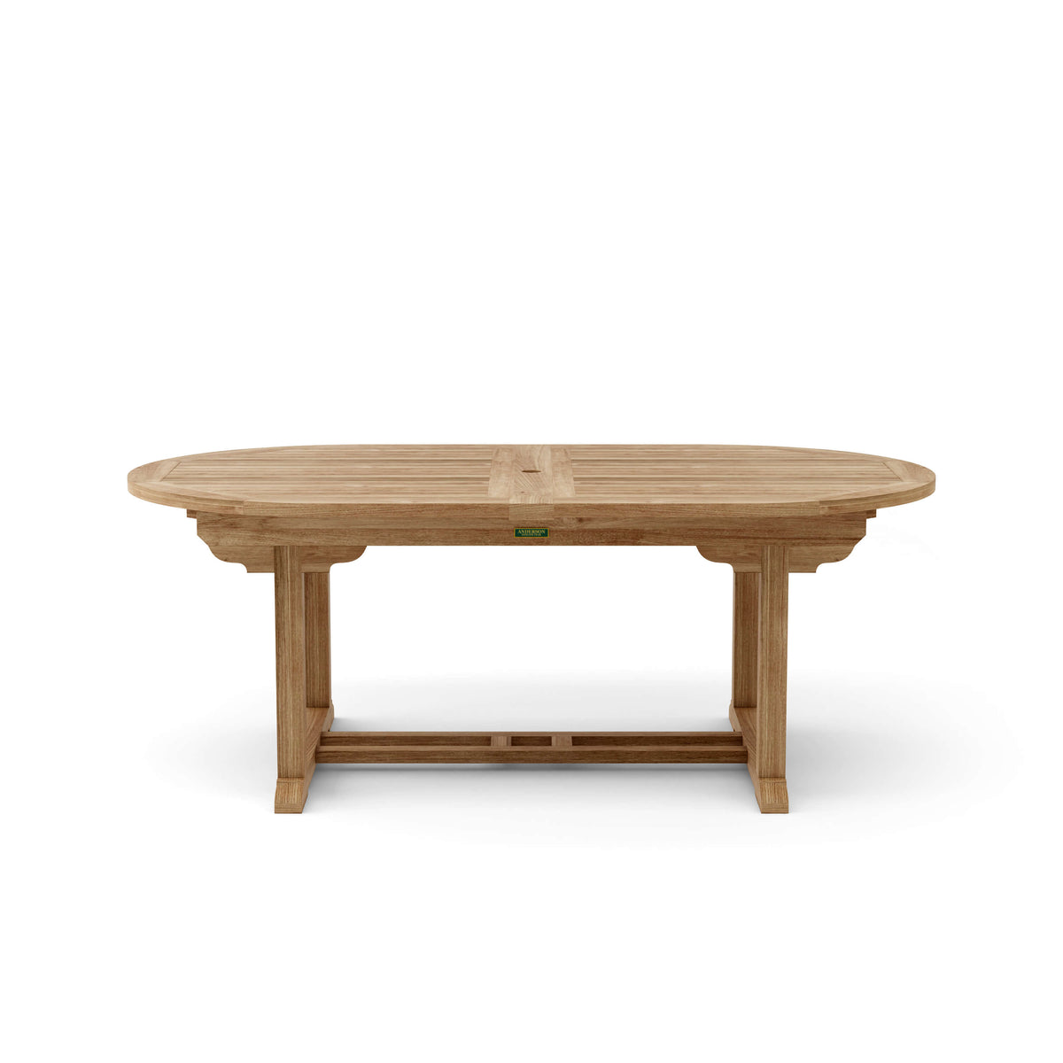 Anderson Teak Bahama 117" Oval Extension Table w/ Double Extensions