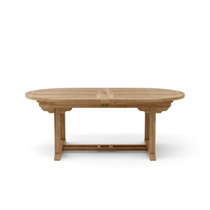Anderson Teak Bahama 117" Oval Extension Table w/ Double Extensions