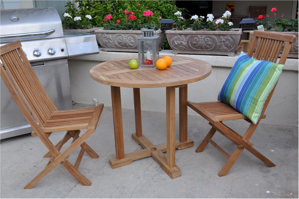 Anderson Teak Montage Bristol 3-Piece Dining Set