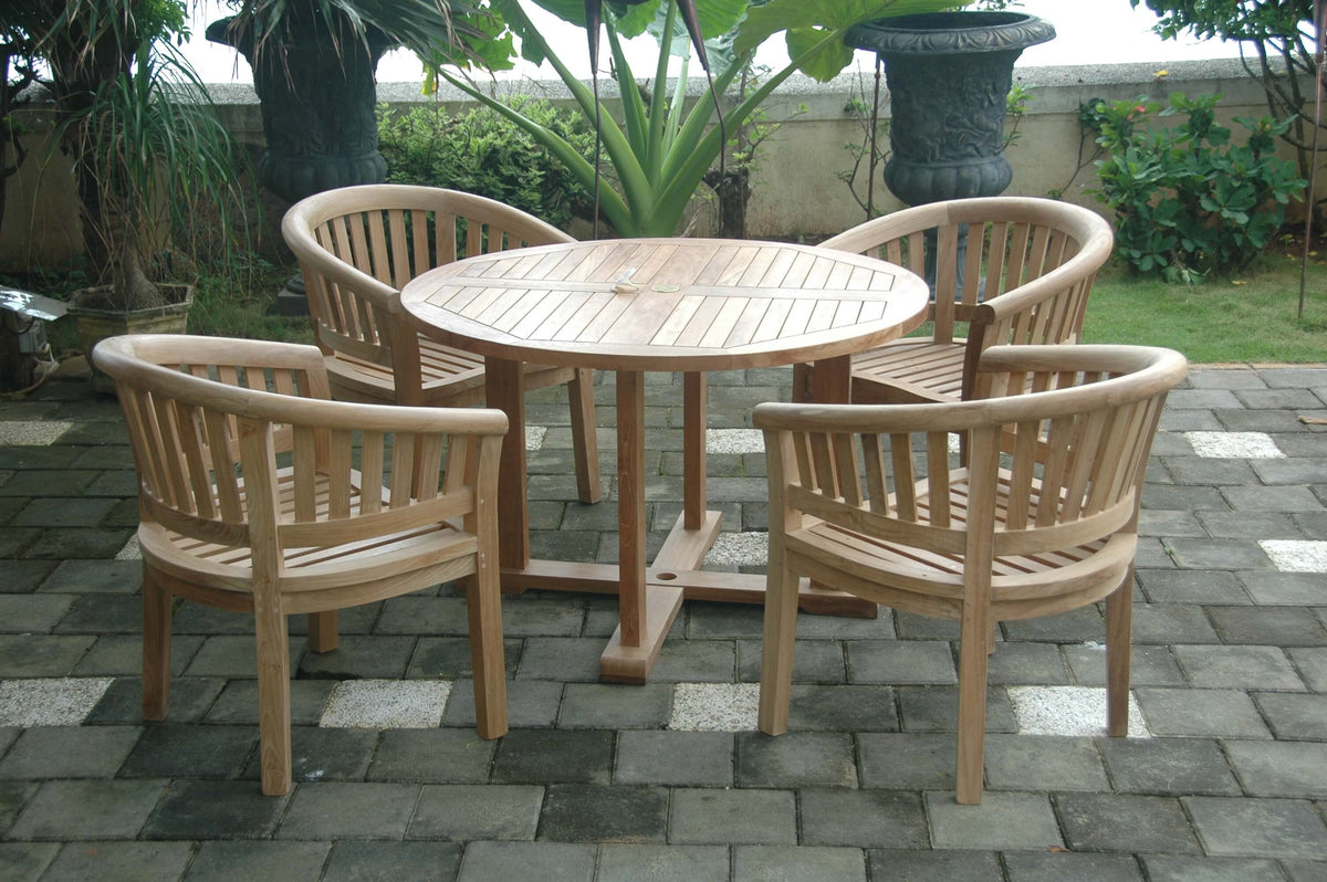 Anderson Teak Tosca 5-Piece Dining Table Set