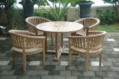 Anderson Teak Tosca 5-Piece Dining Table Set