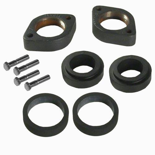 Raypak Inlet/Outlet Flange Kit, 1-1/2 inch and 2 inch, Cast Iron, model 003766F