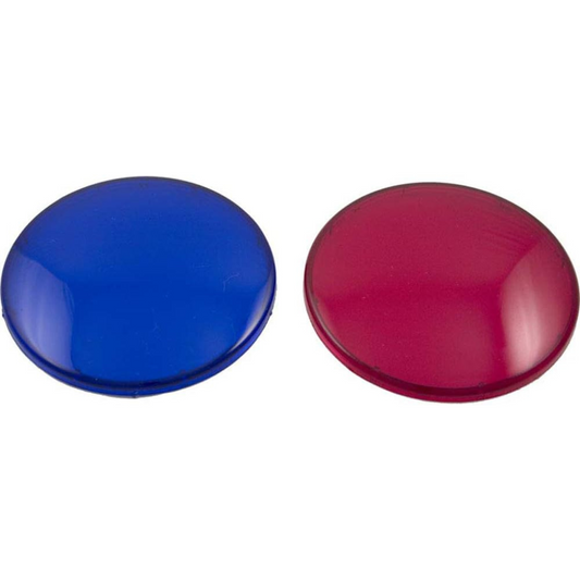 Waterway Plastics Red and Blue Light Lens Set, model 630-0005