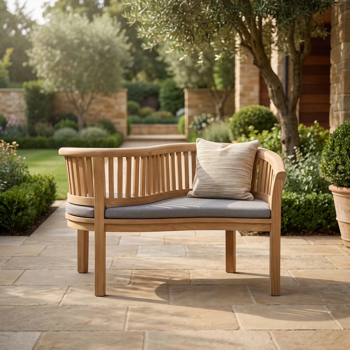 Anderson Teak Cushion for the Curve Love Seat 59"W 28"D 32"H