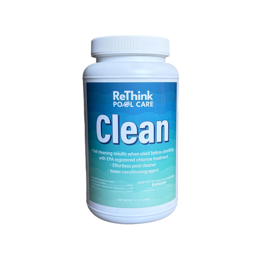 ReThink Pool Care Clean pre-shock pool algae treatment
