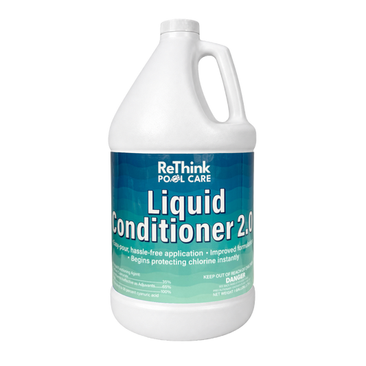 ReThink Pool Care Liquid Conditioner 2.0 pool chlorine stabilizer