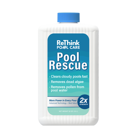ReThink Pool Care Pool Rescue cloudy pool water clarifier