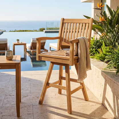 Anderson Teak Rialto Swivel Bar Armhair
