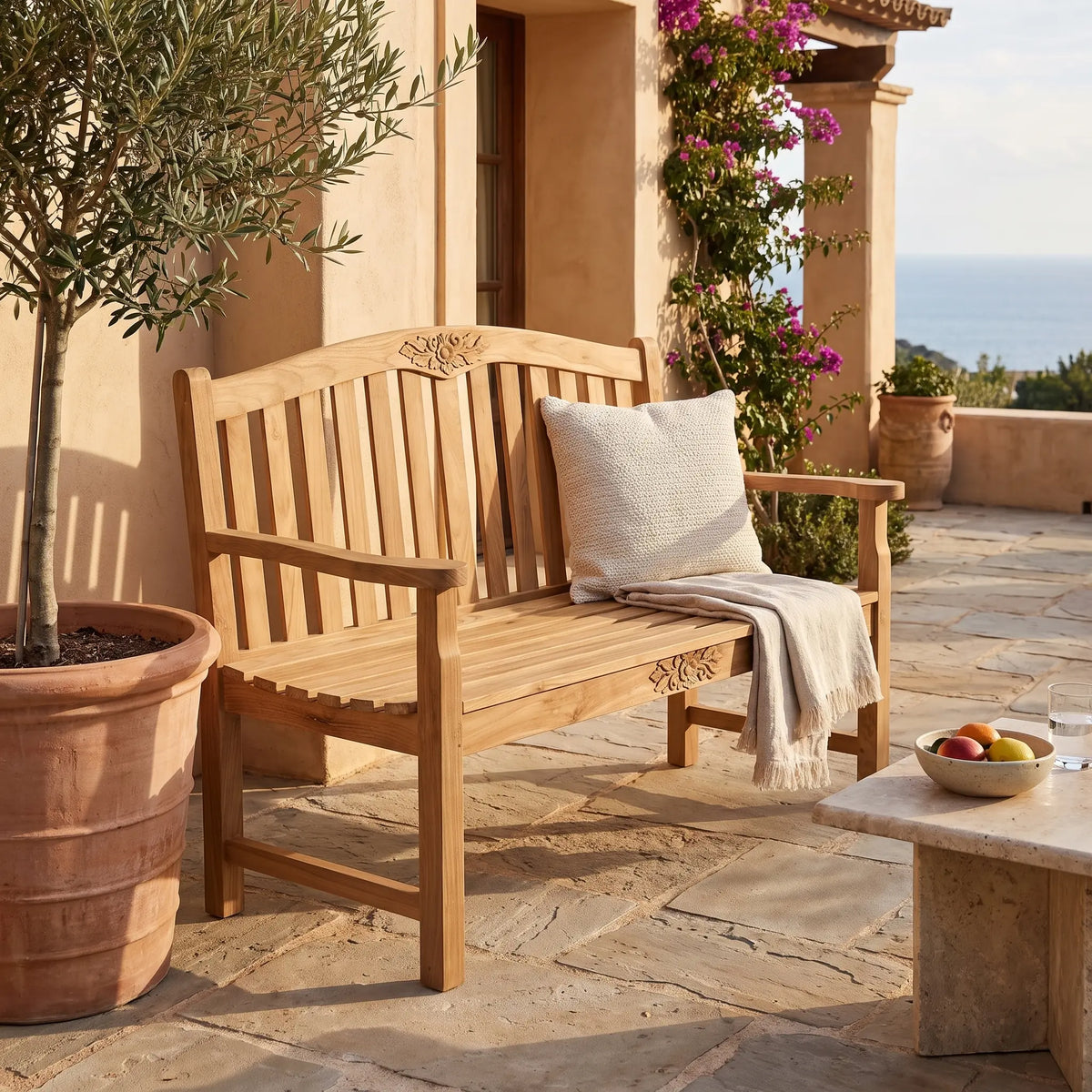 Anderson Teak Rose 50" Round Bench