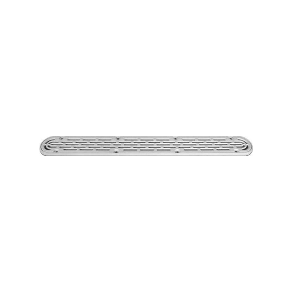 AquaStar Channel Drain Flat Grate 32 White 32CDFLFR101