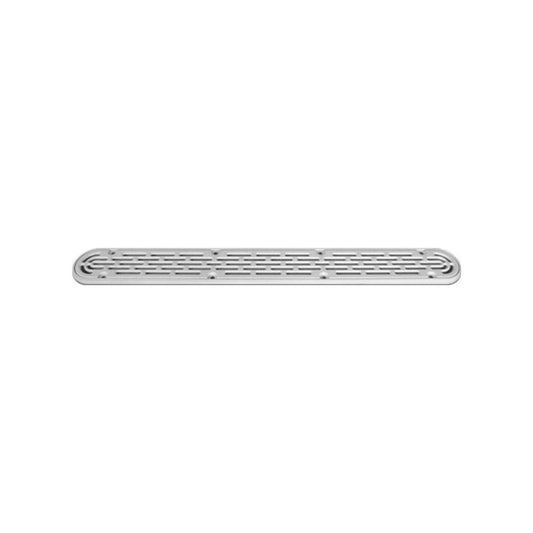 AquaStar Channel Drain Flat Grate 32 White 32CDFLFR101