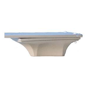 S.R. Smith La Mesa Diving Board Base, 6 ft, Tan, with Installation Jig, Includes Hardware, model LAM6-7