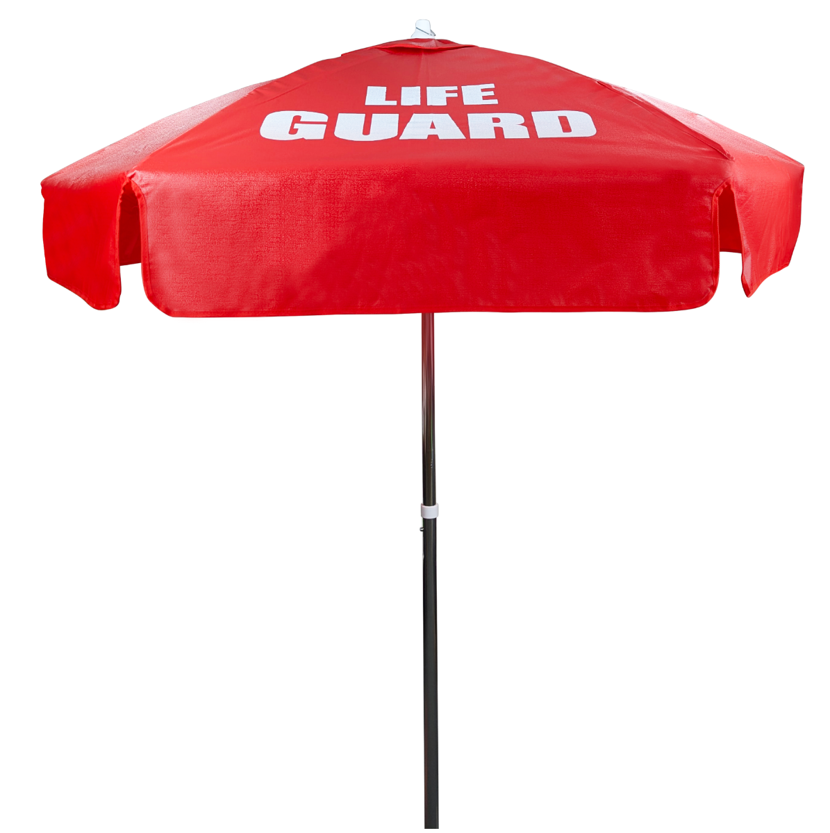 Kemp USA 6 ft Vinyl Umbrella with LIFE GUARD Logo, Kemp USA