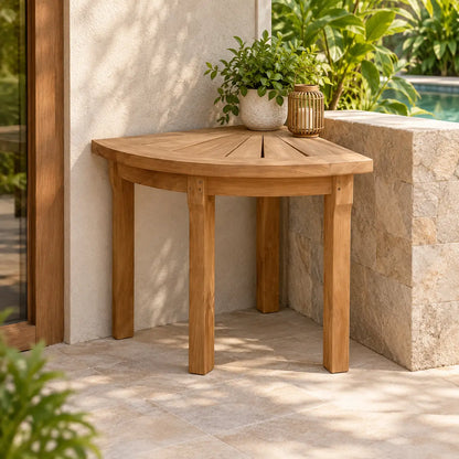 Anderson Teak Shower Stool Corner