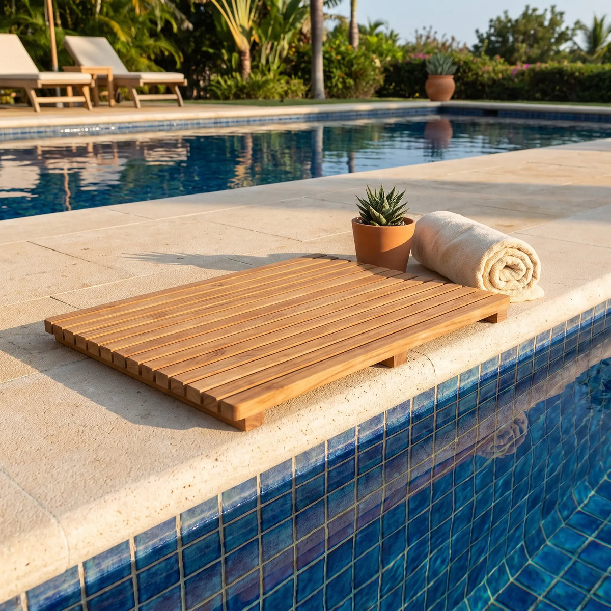 Anderson Teak Square Shower Mat