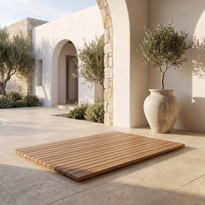 Anderson Teak Shower Mat Roll It & Go! Rectangular