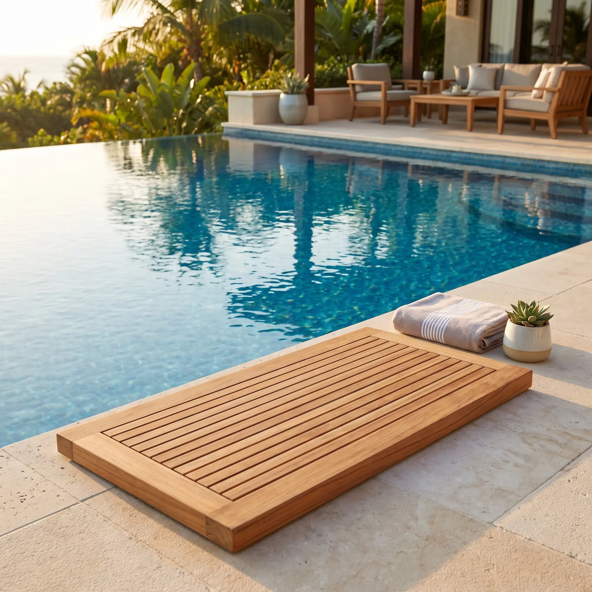 Anderson Teak Shower Mat Rectangular