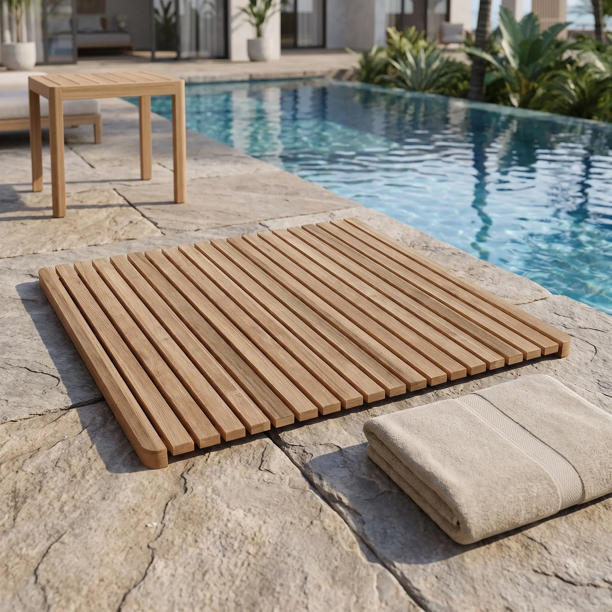 Anderson Teak Shower Mat Square Large