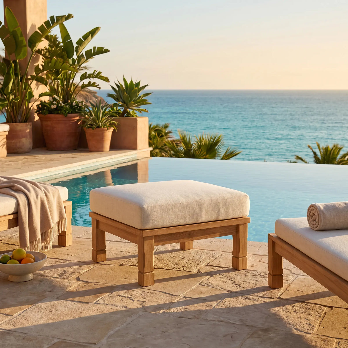 Anderson Teak SouthBay Deep Seating Ottoman