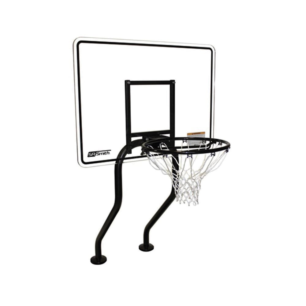 S.R. Smith Swim-N-Dunk Commercial Pool Basketball Game, Salt Friendly, Escutcheons Only, model S-BASK-ECA