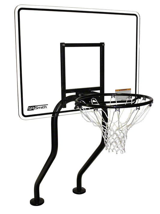 S.R. Smith Swim-N-Dunk Commercial Pool Basketball Game, Salt Friendly, With Escutcheons and Anchor, model S-BASK-EC
