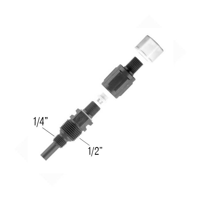 Stenner Injection Valve, 3/8 inch, 5-Pack, model MCINJ38