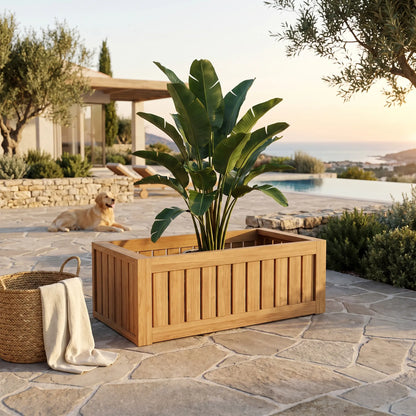 Anderson Teak Straight Modular Planter