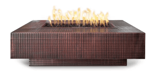 The Outdoor Plus Cabo Fire Pit, 36-inch, square, copper