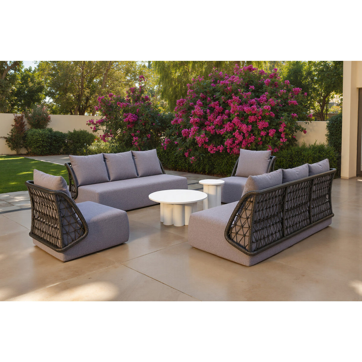 Mekan Outdoor Patio Sofa, Gray