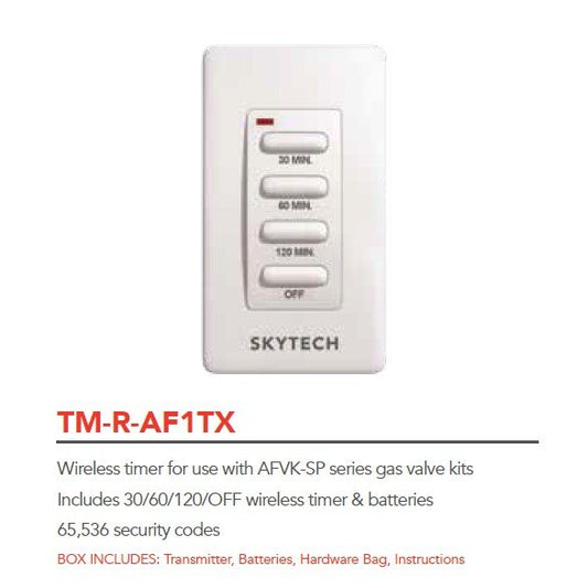 Firegear TM-R-AF1TX wireless wall timer