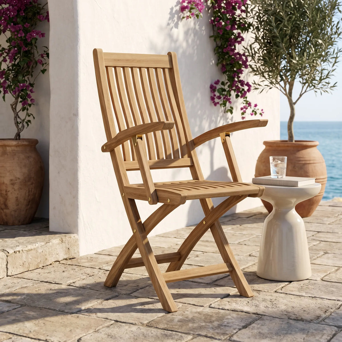 Anderson Teak Tropico Folding Armchair (sell & price per 2 chairs only)