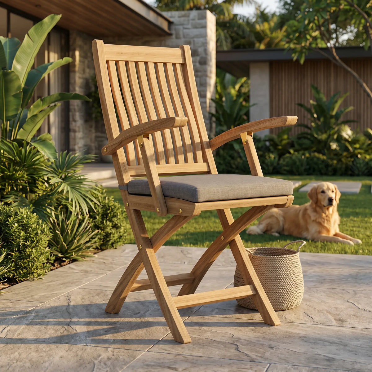 Anderson Teak Tropico Folding Armchair (sell & price per 2 chairs only)