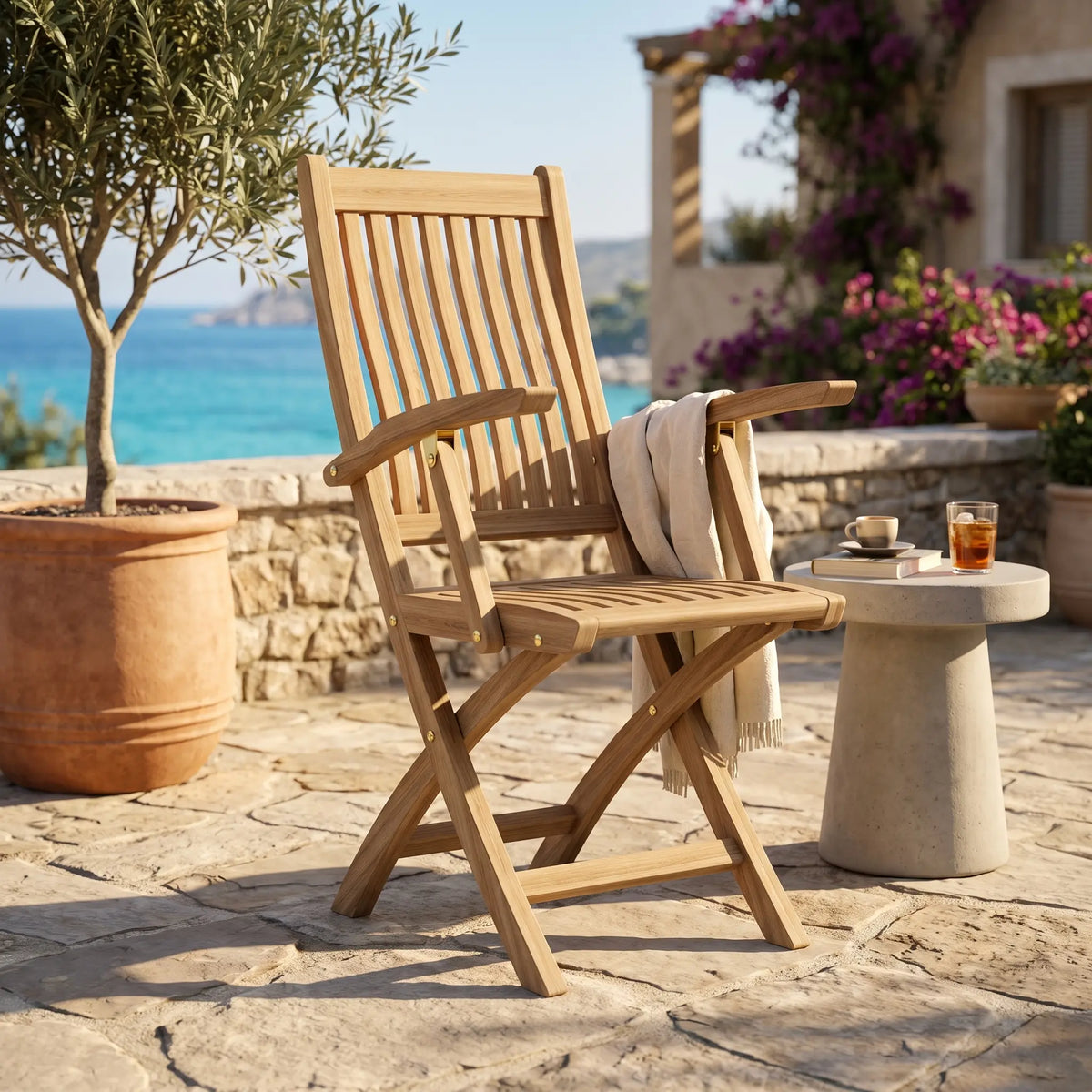 Anderson Teak Tropico Folding Armchair (sell & price per 2 chairs only)